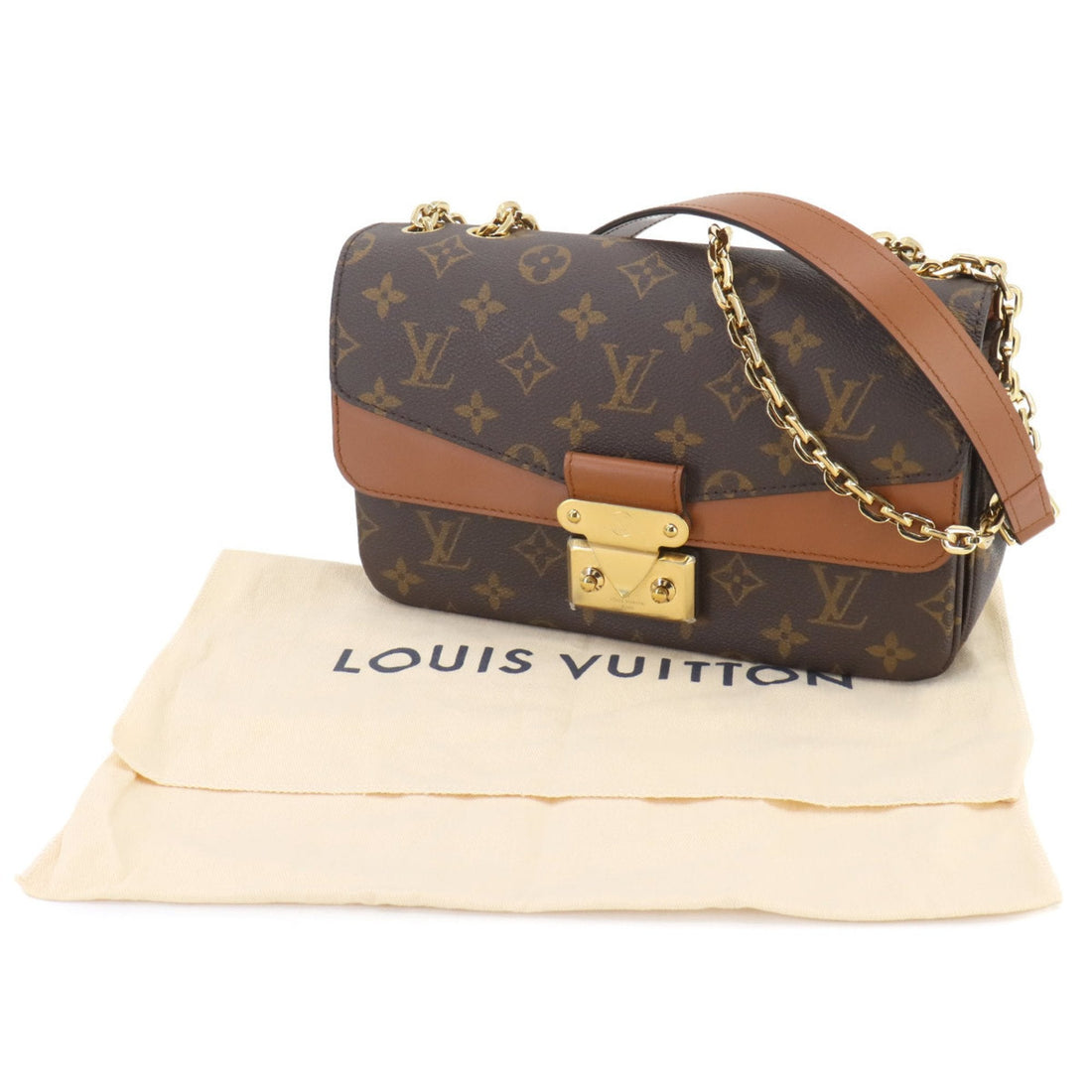 Louis Vuitton Caramel Monogram Monogram Leather Pochette Shoulder Bag