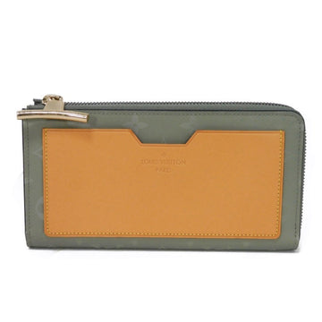 Louis Vuitton   Canvas Leather Long Wallet (Bi-Fold)