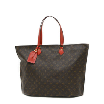 Louis Vuitton Monogram  Color Rouge Monogram Canvas Leather Tote Bag