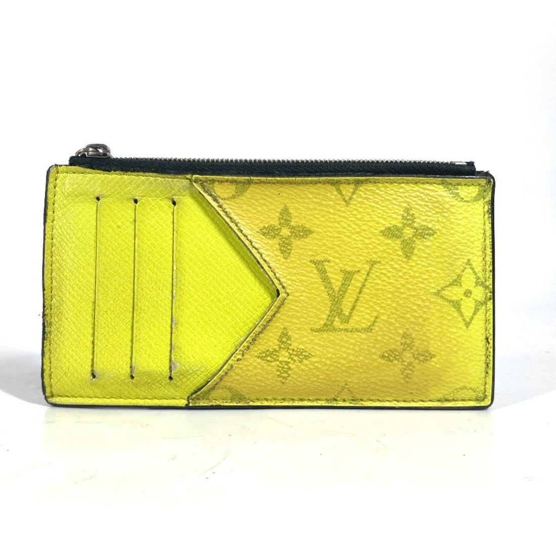 Louis Vuitton Galle Monogram yellow Taigarama Monogram Business Card Case