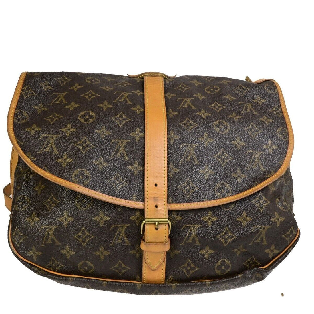 Louis Vuitton Saumur 35  Canvas Shoulder Bag