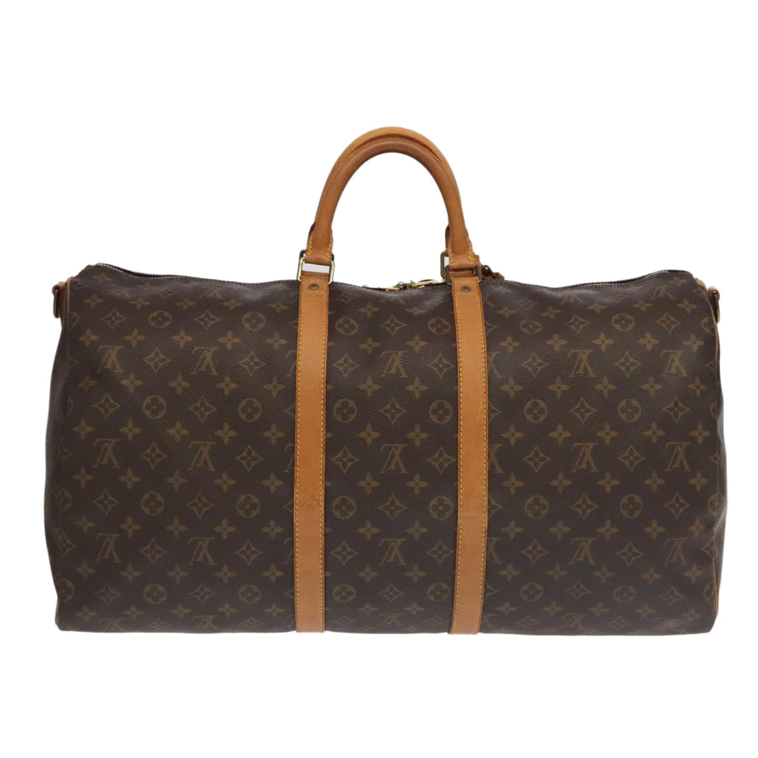 Louis Vuitton Keepall Bandouliere 55  Canvas Travel Bag
