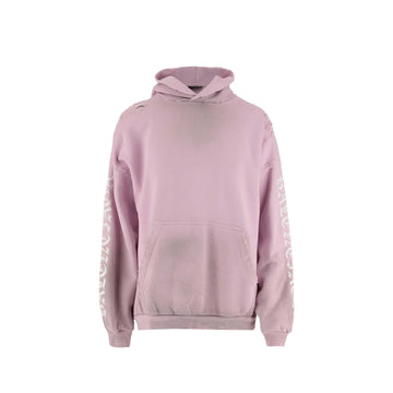 Balenciaga Stencil Medium Fit Hooded Sweatshirt Women