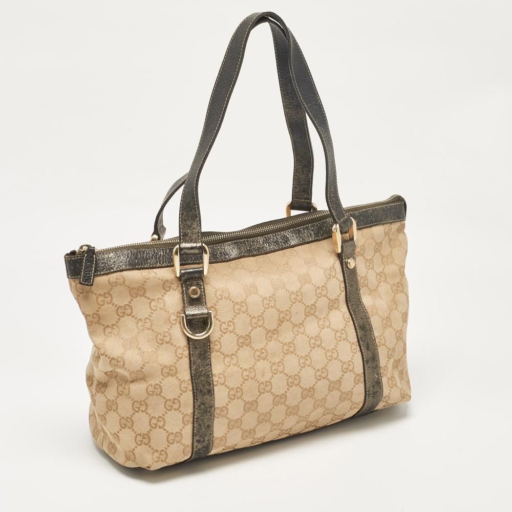 Beige Canvas Gucci Abbey