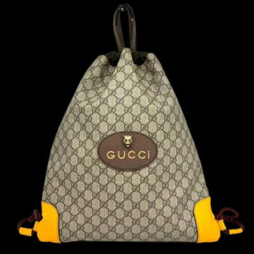 Beige Canvas Gucci Backpack
