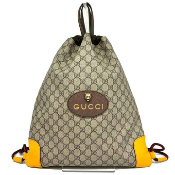 Beige Canvas Gucci Backpack
