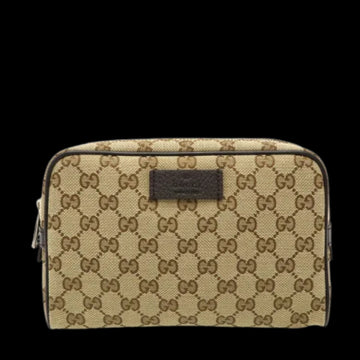 Beige Canvas Gucci Belt Bag