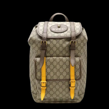 Beige Canvas Gucci Backpack