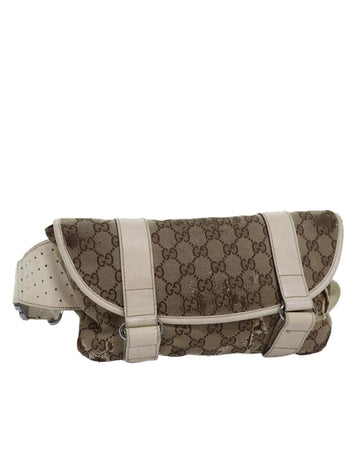 Beige Canvas Gucci Belt Bag