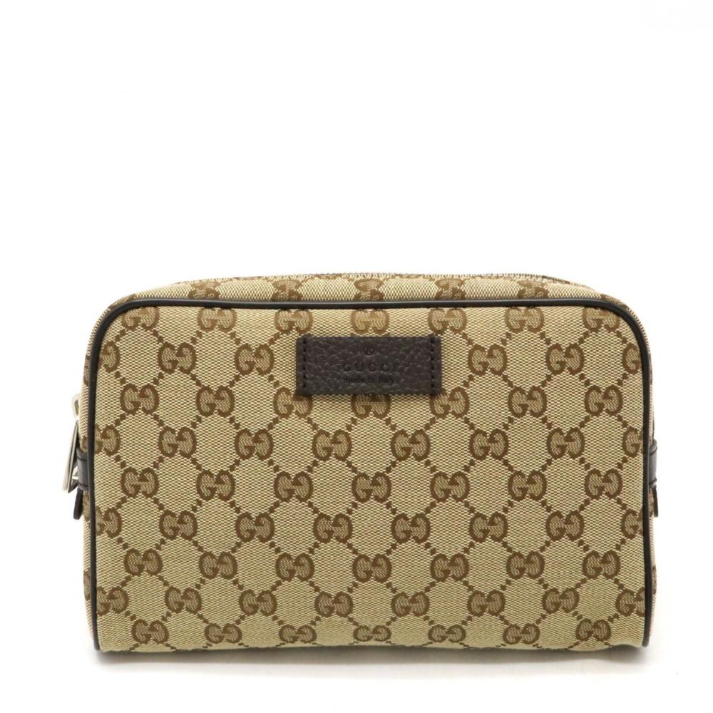 Beige Canvas Gucci Belt Bag
