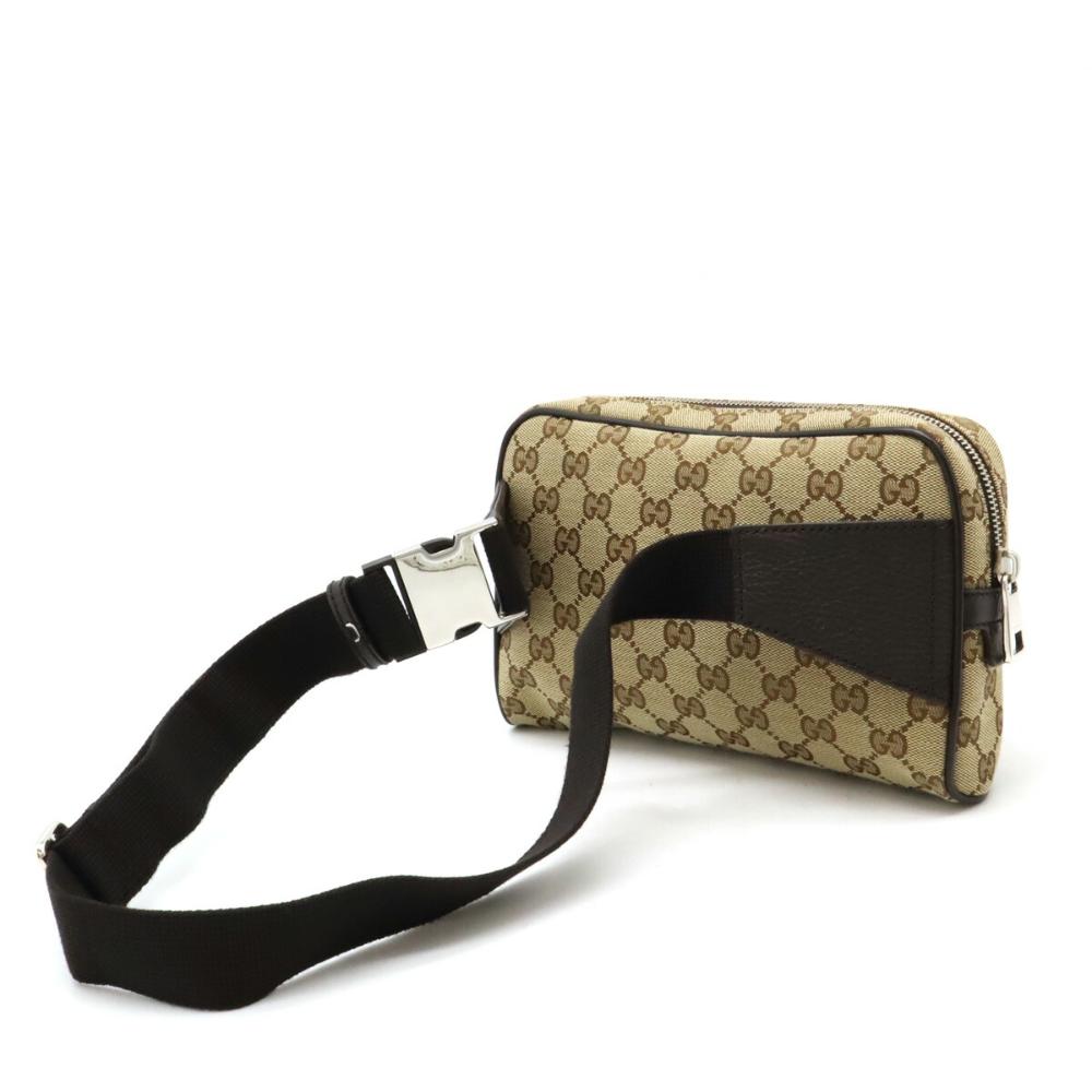 Beige Canvas Gucci Belt Bag