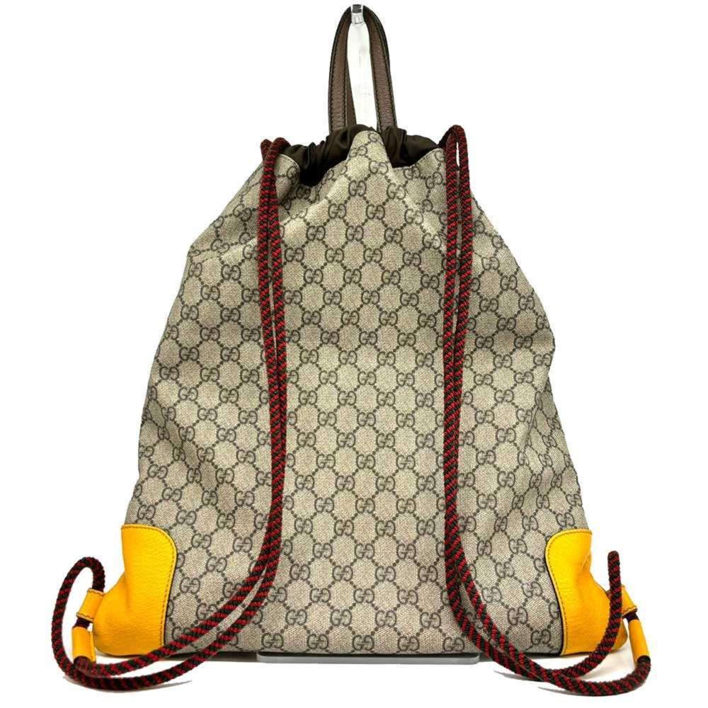 Beige Canvas Gucci Backpack