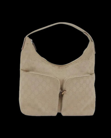 Beige Canvas Gucci Handbag