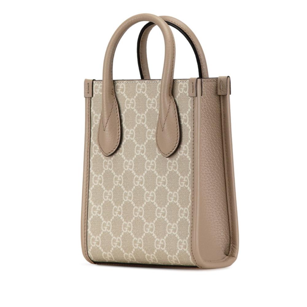 Beige Canvas Gucci Handbag