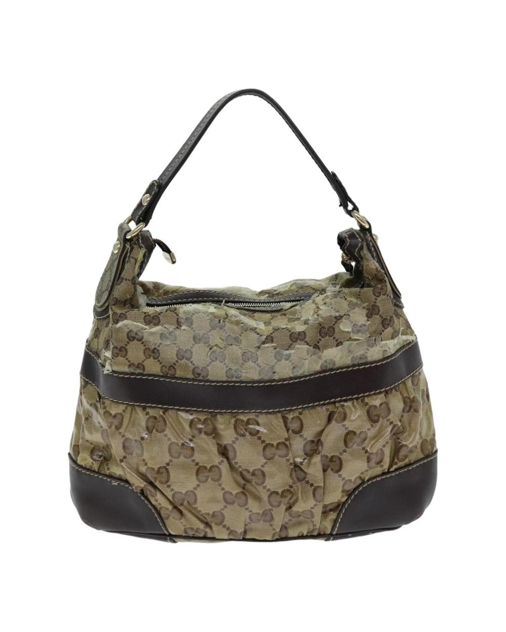 Beige Canvas Gucci Handbag