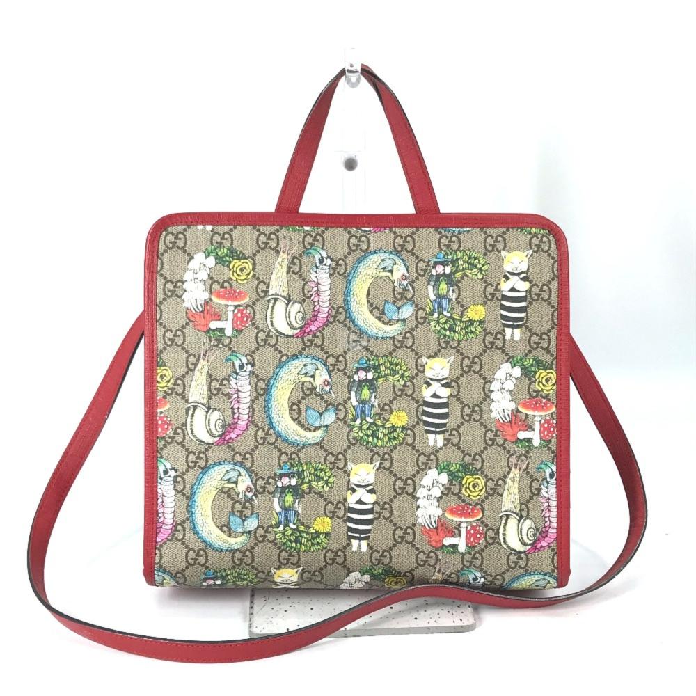 Beige Canvas Gucci Handbag