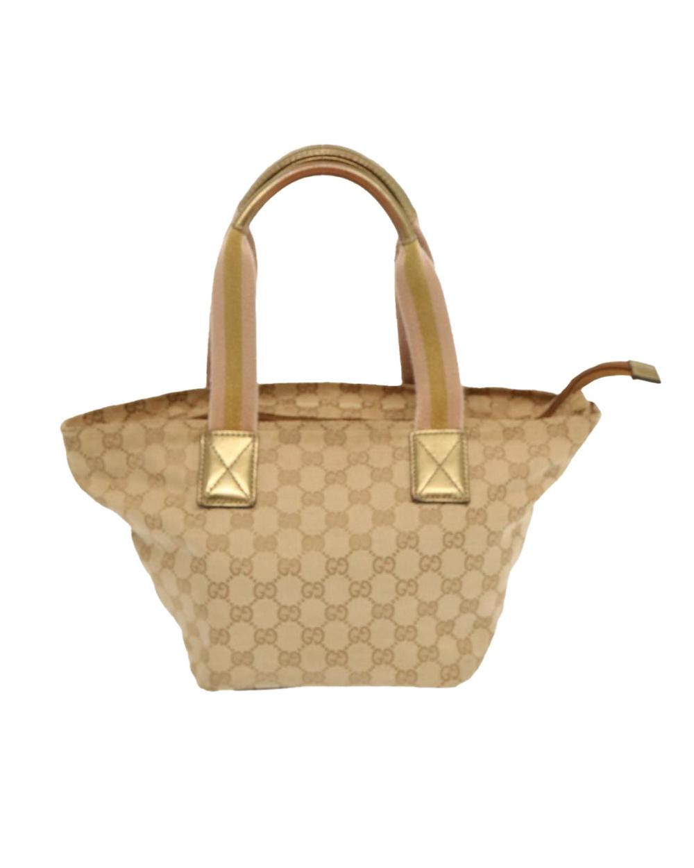 Beige Canvas Gucci Handbag