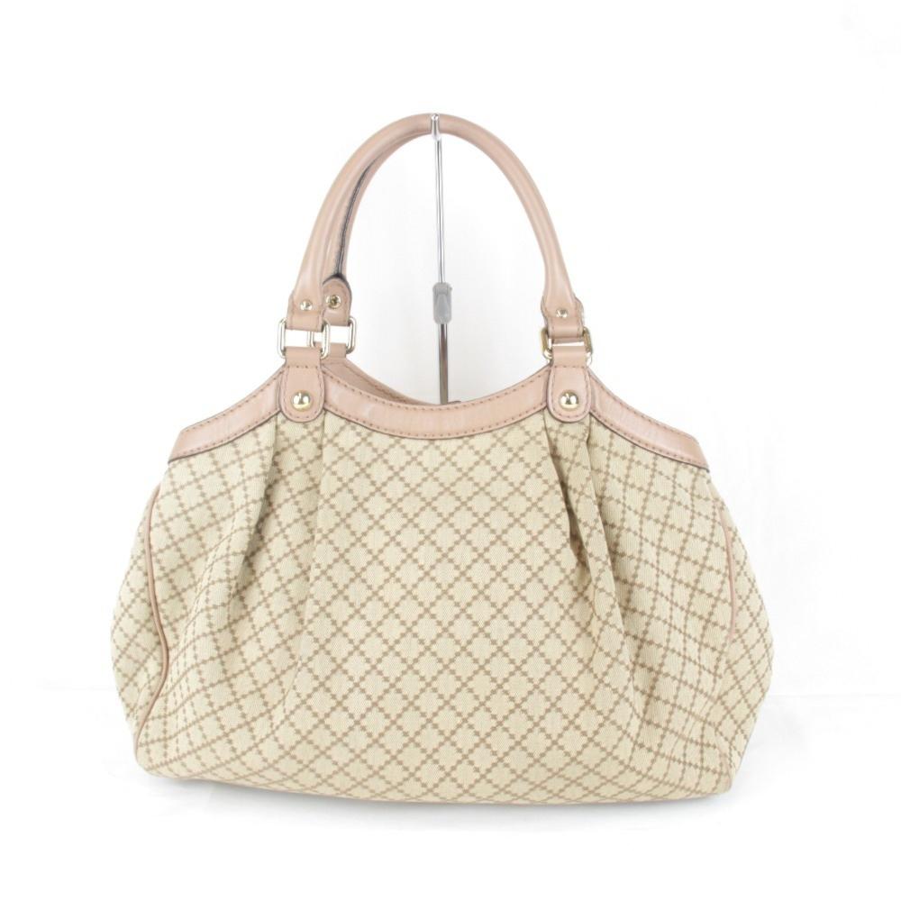Beige Canvas Gucci Handbag