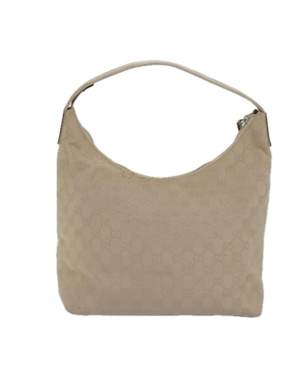 Beige Canvas Gucci Handbag