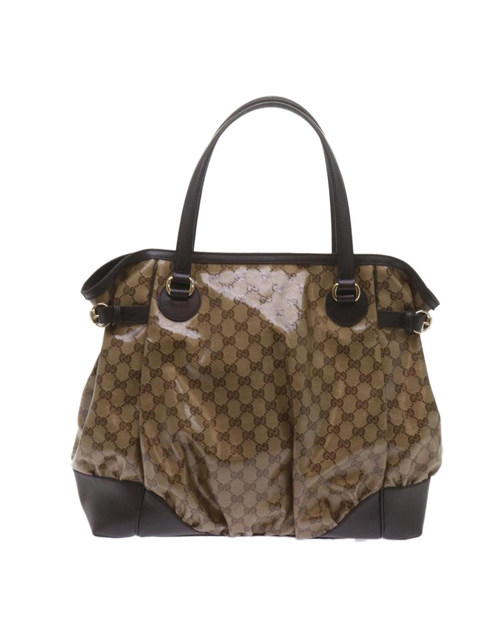 Beige Canvas Gucci Handbag