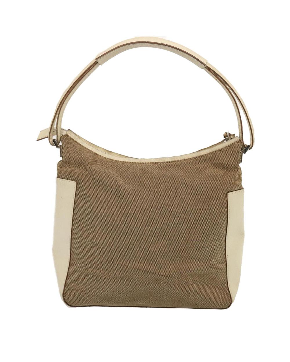 Beige Canvas Gucci Handbag