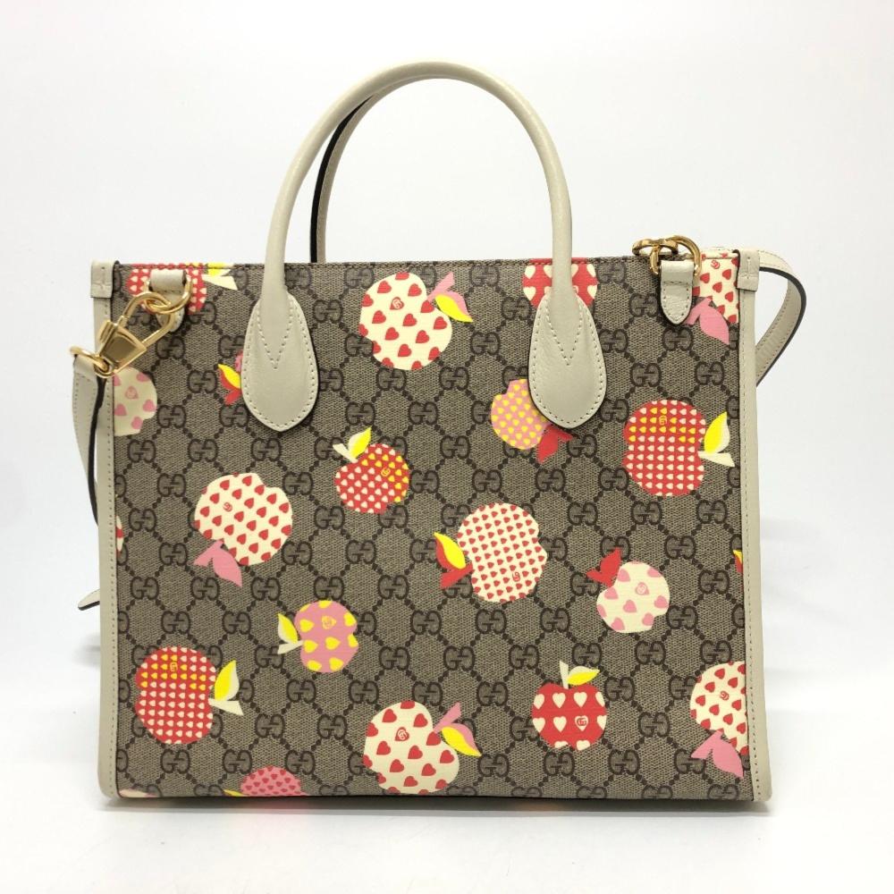 Beige Canvas Gucci Handbag