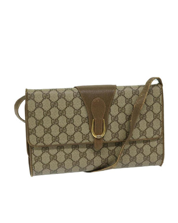 Beige Canvas Gucci Shoulder Bag