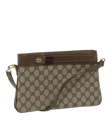 Beige Canvas Gucci Shoulder Bag