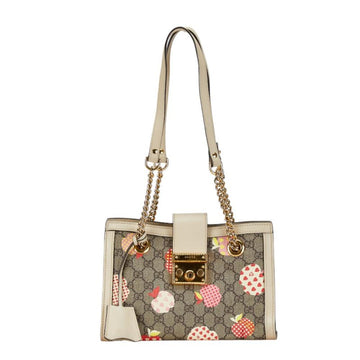 Beige Canvas Gucci Shoulder Bag