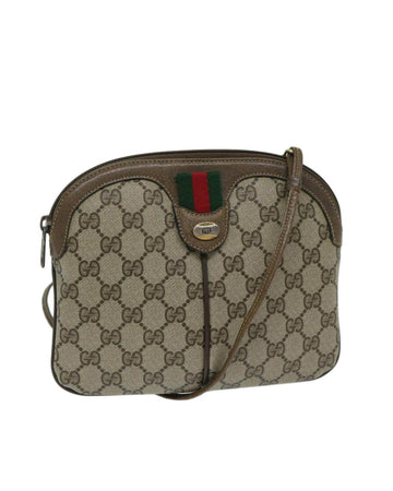 Beige Canvas Gucci Shoulder Bag