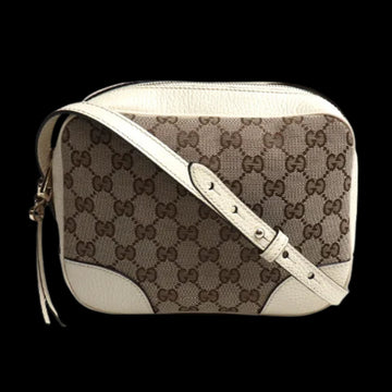 Beige Canvas Gucci Shoulder Bag