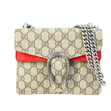 Beige Canvas Gucci Shoulder Bag