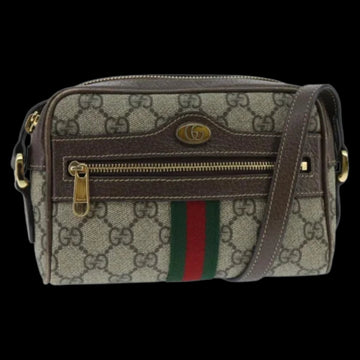Beige Canvas Gucci Shoulder Bag