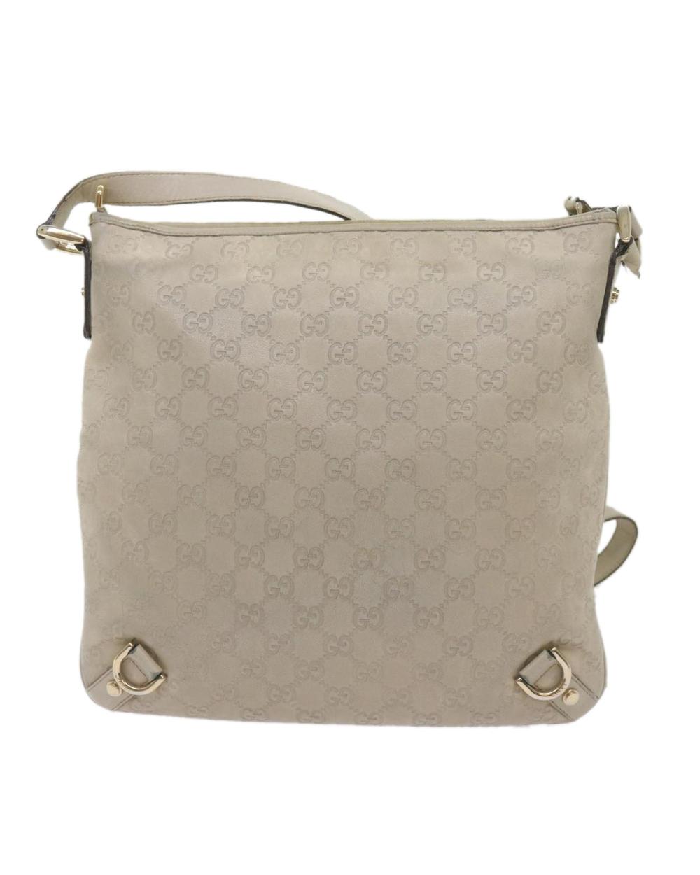 Beige Canvas Gucci Shoulder Bag