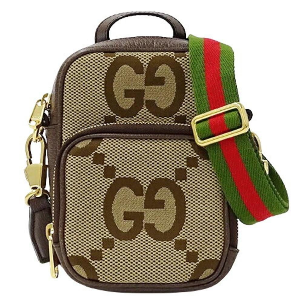 Beige Canvas Gucci Shoulder Bag