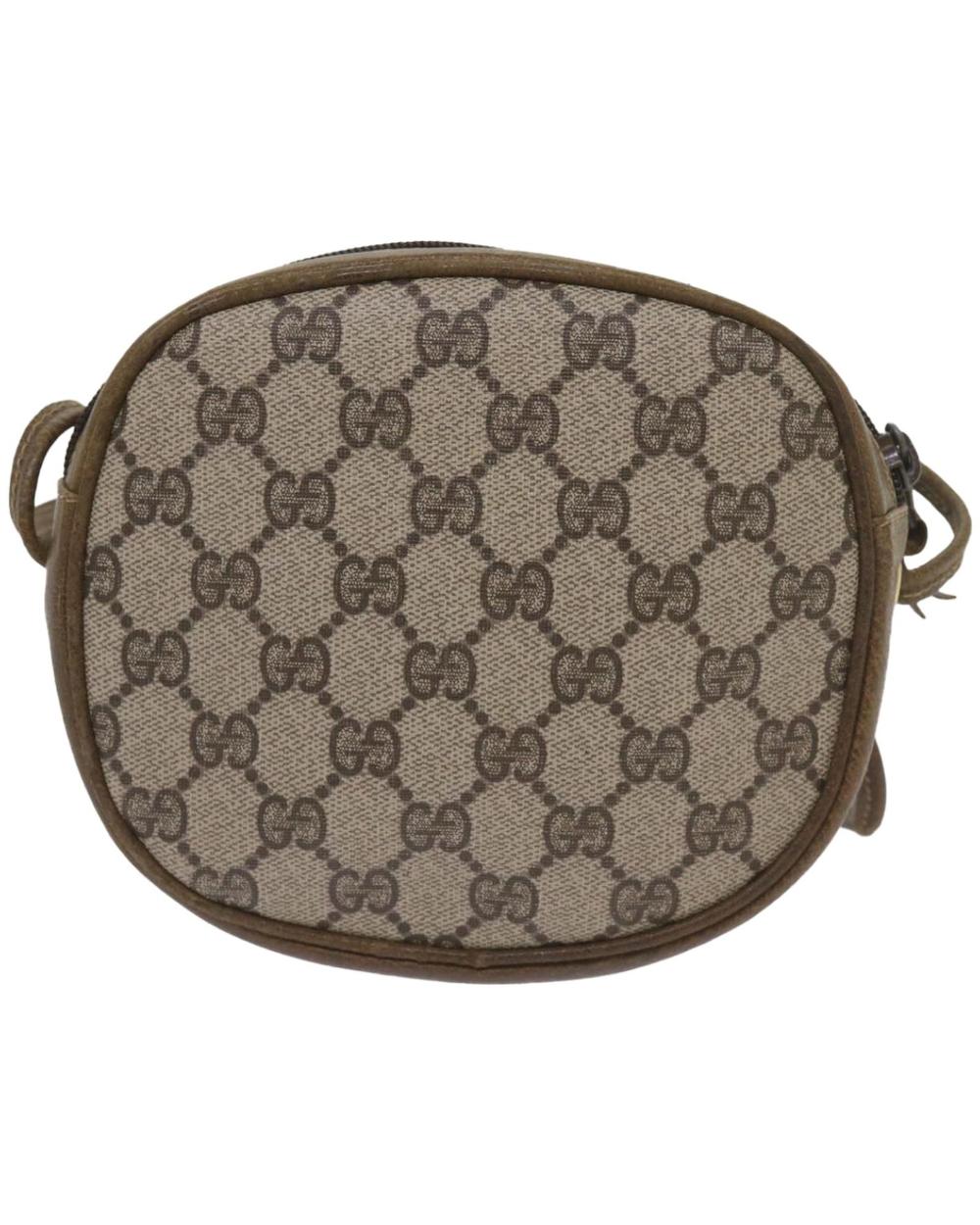 Beige Canvas Gucci Shoulder Bag