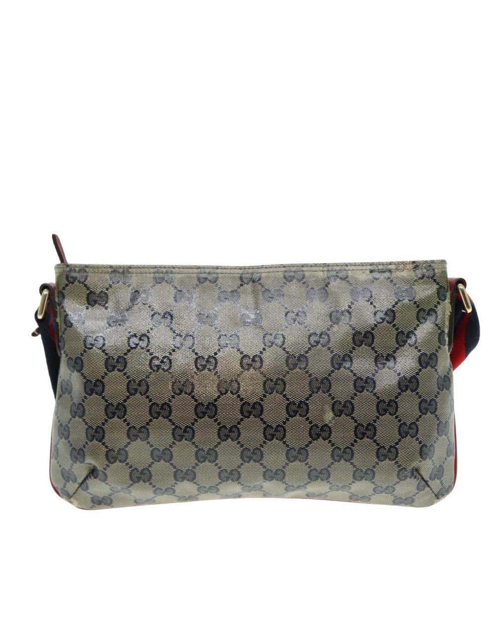 Beige Canvas Gucci Shoulder Bag