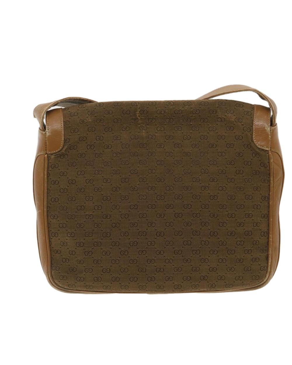 Beige Canvas Gucci Shoulder Bag