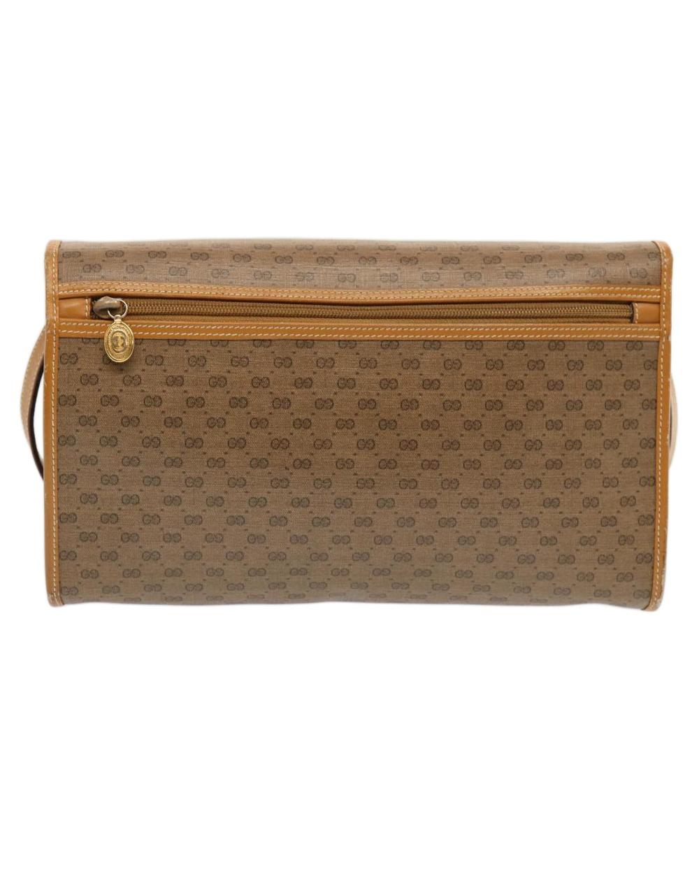 Beige Canvas Gucci Shoulder Bag