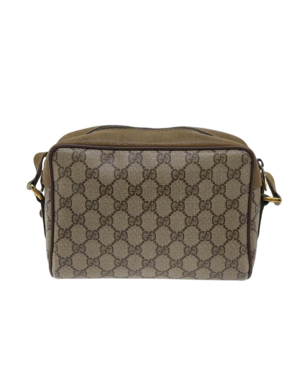 Beige Canvas Gucci Shoulder Bag