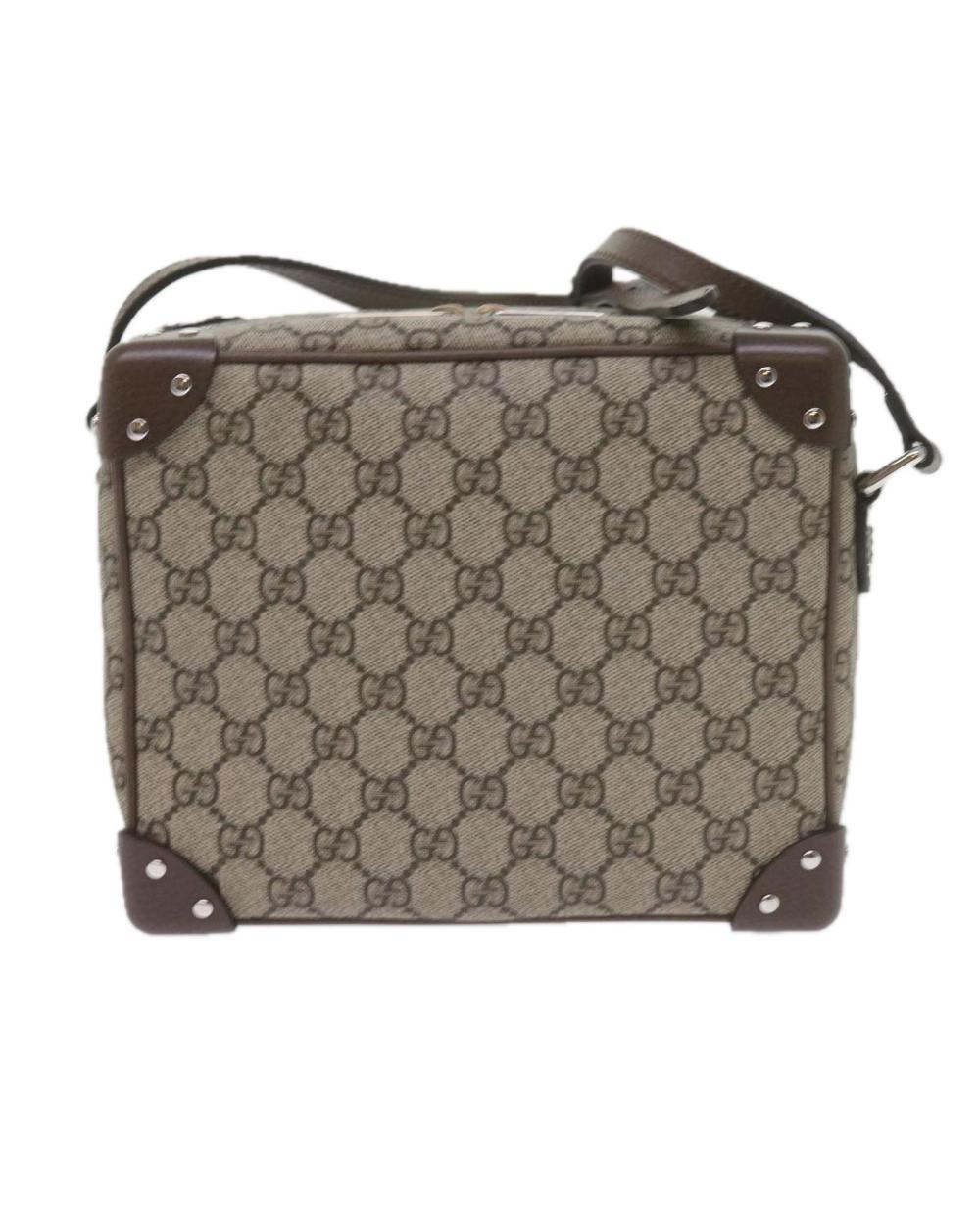 Beige Canvas Gucci Shoulder Bag