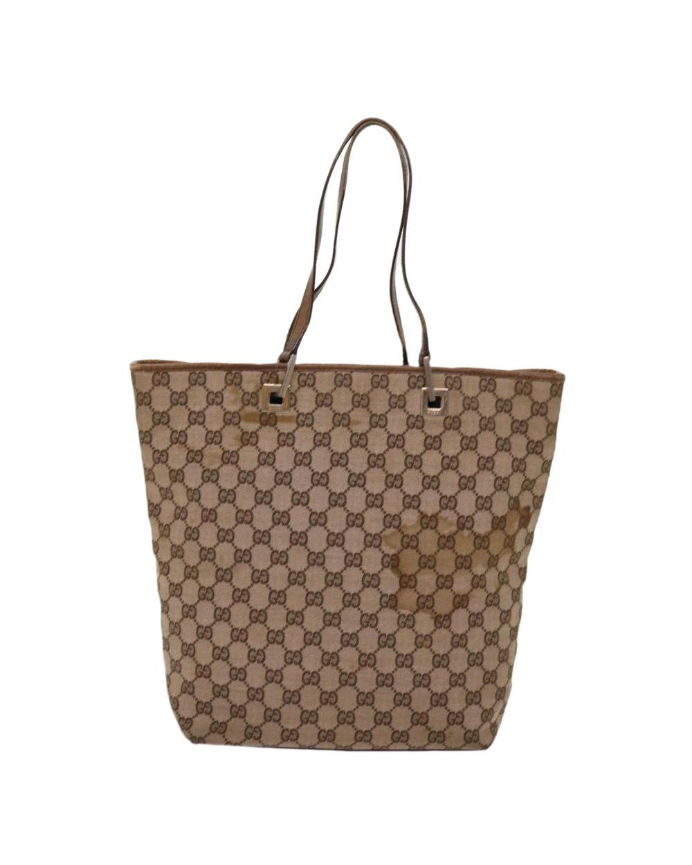 Beige Canvas Gucci Swing Tote