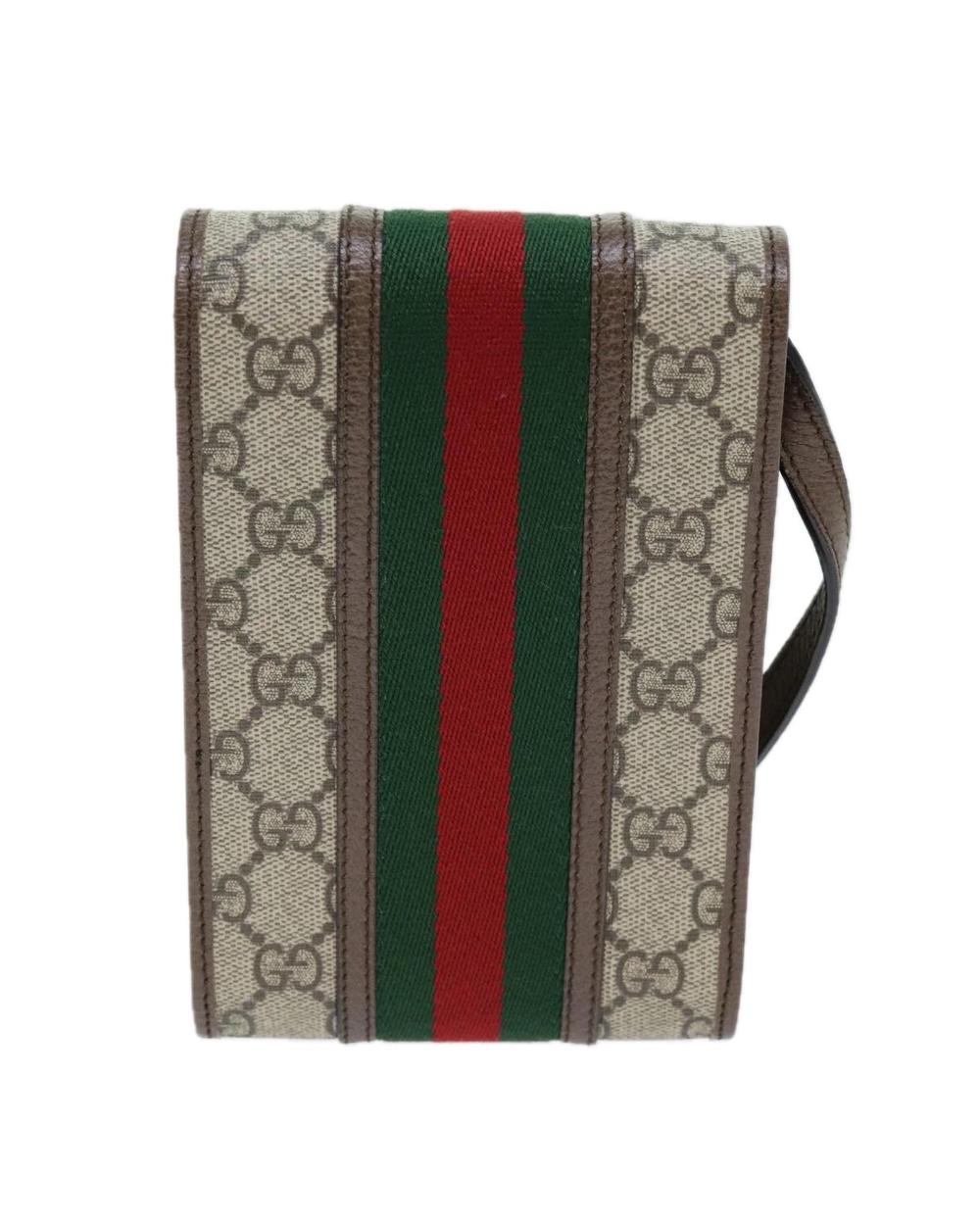 Beige Canvas Gucci Shoulder Bag