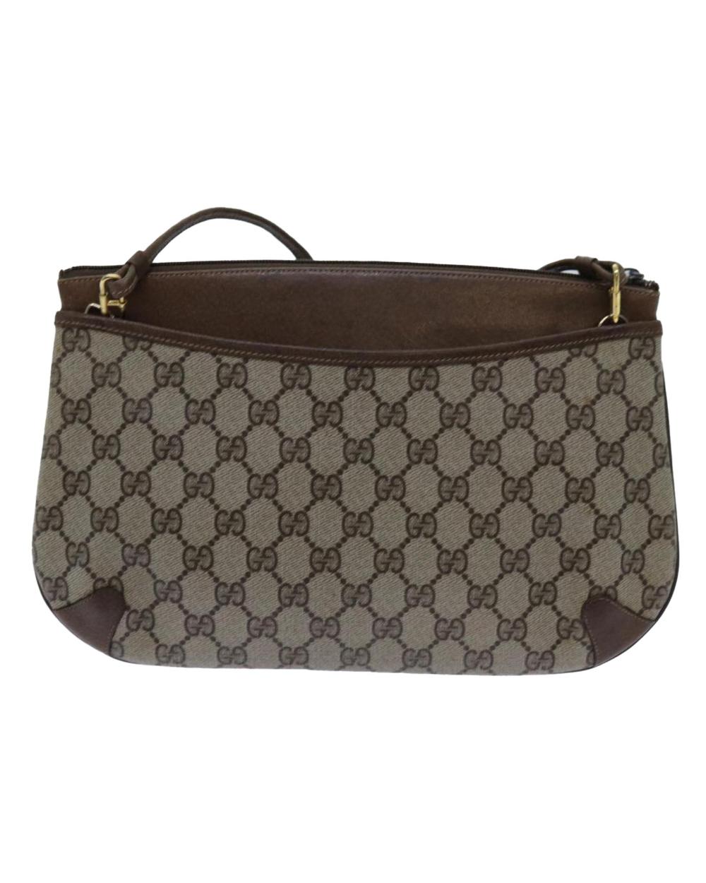 Beige Canvas Gucci Shoulder Bag