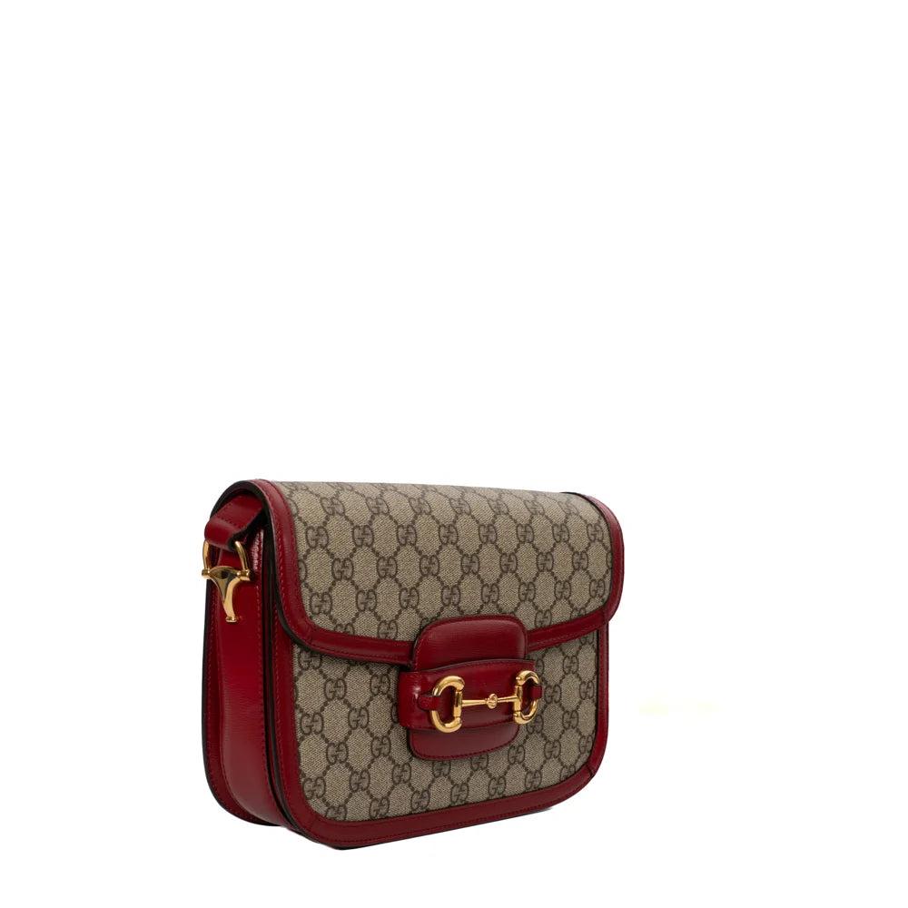 Beige Canvas Gucci Shoulder Bag