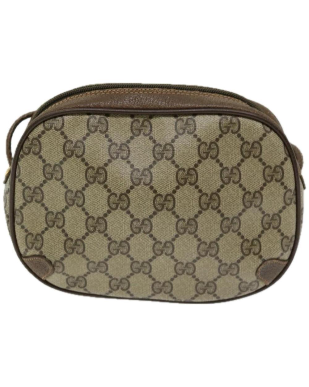 Beige Canvas Gucci Shoulder Bag