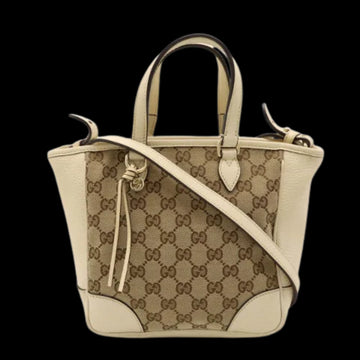 Beige Canvas Gucci Tote