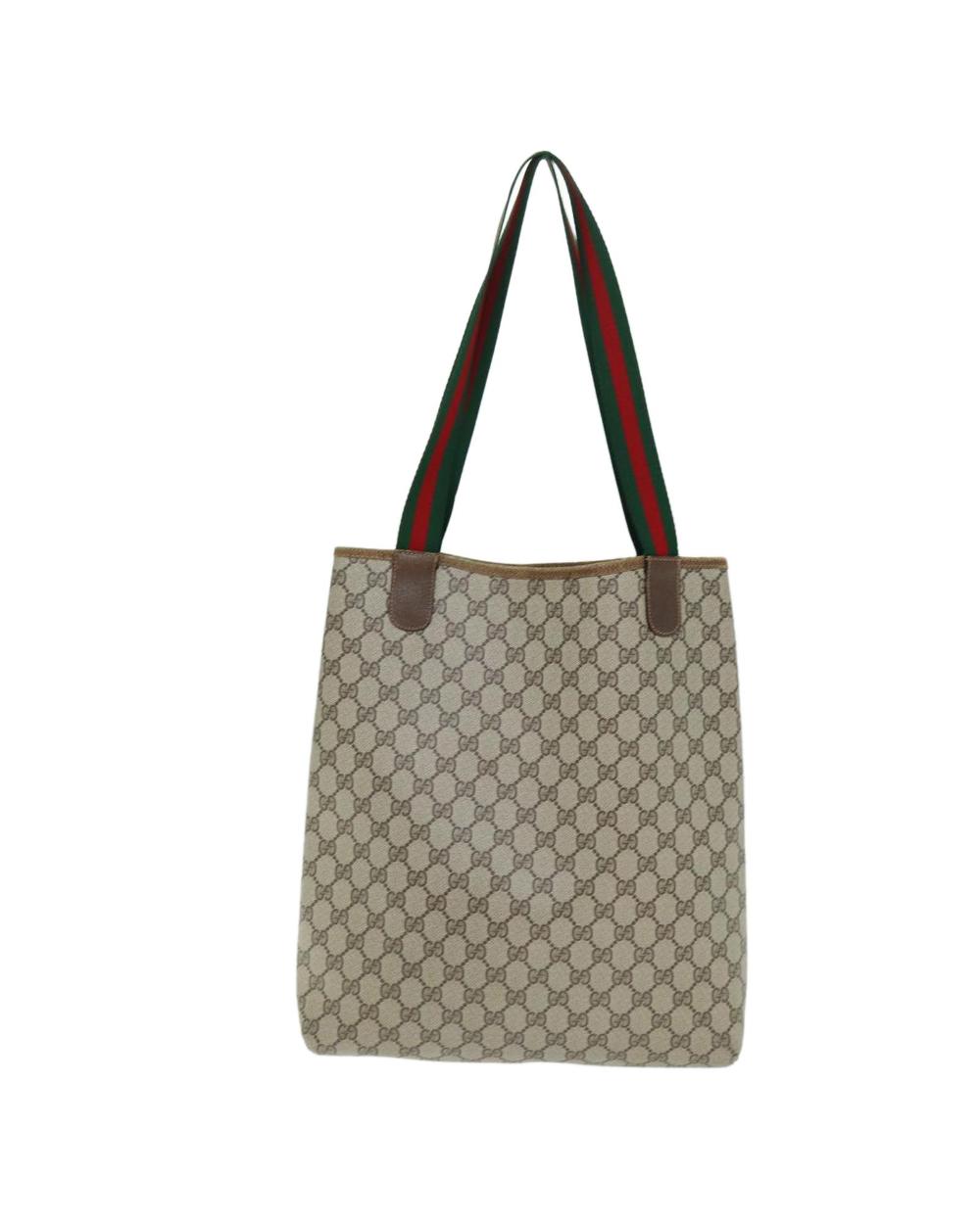 Beige Canvas Gucci Tote