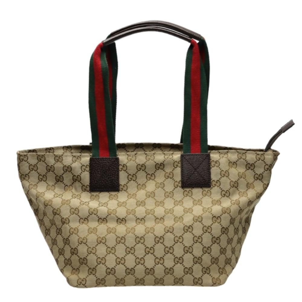 Beige Canvas Gucci Tote