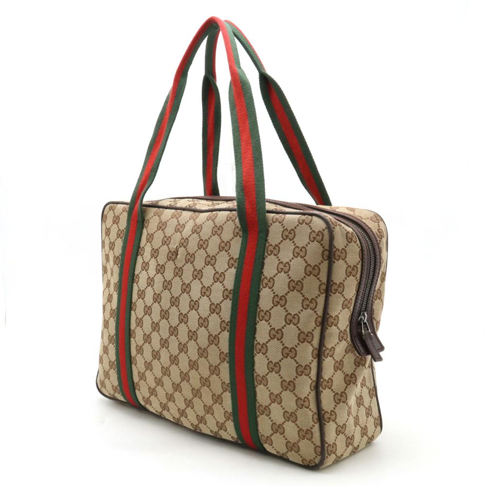 Beige Canvas Gucci Tote